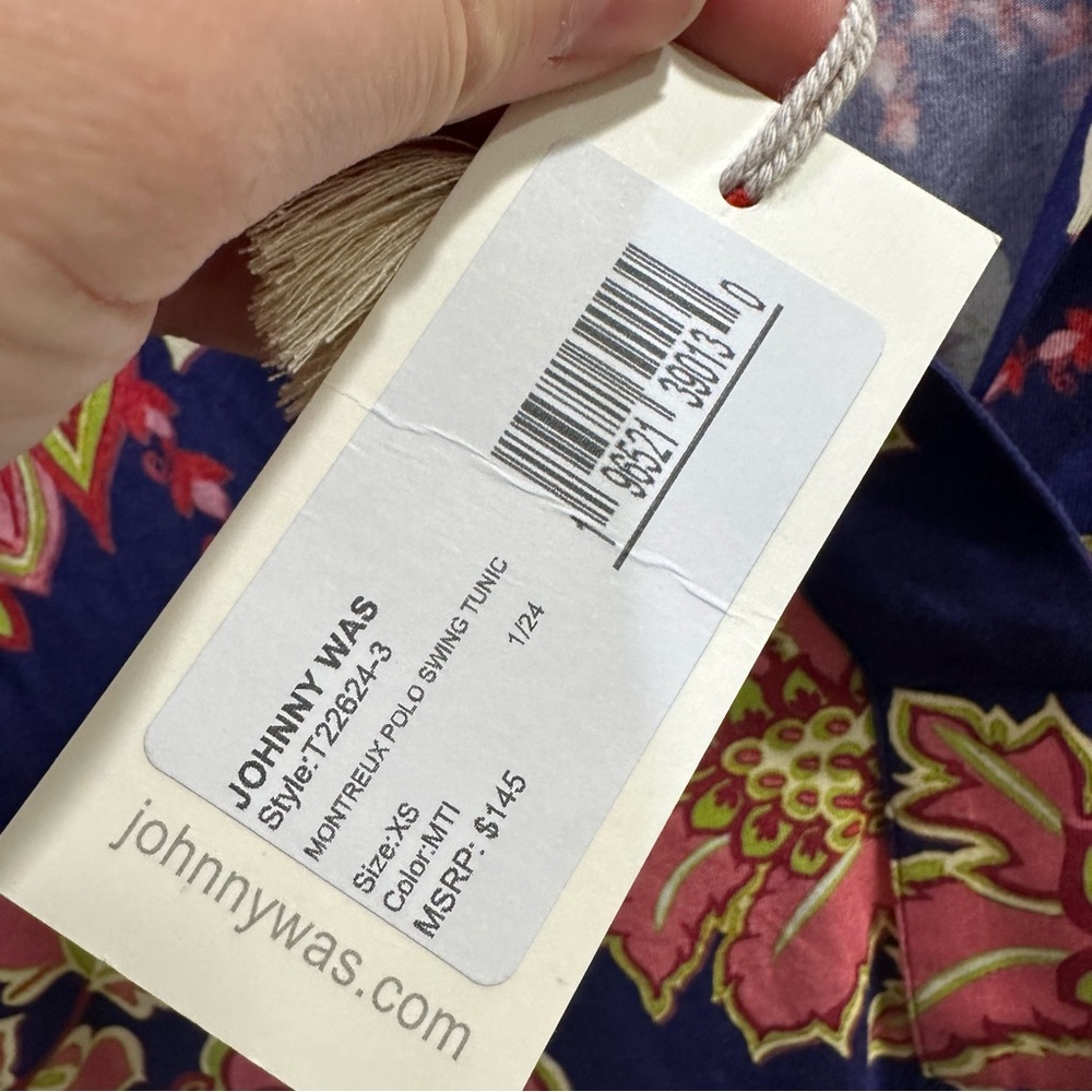 New Johnny Was Montreux Polo Swing Tunic Top‎ XS - Picture 6 of 8